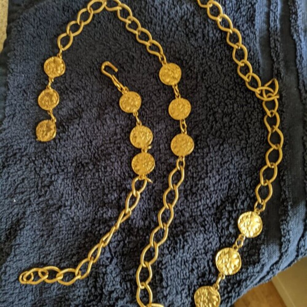 Vintage Crown Trifari Coin Chain